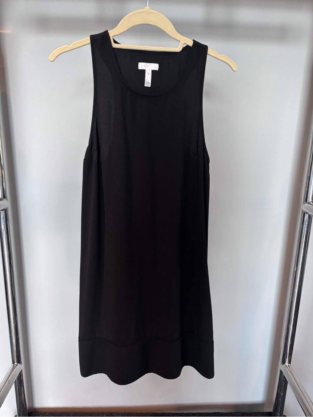 Leith Black Sleeveless Mini Shift Dress - Picture 1 of 4